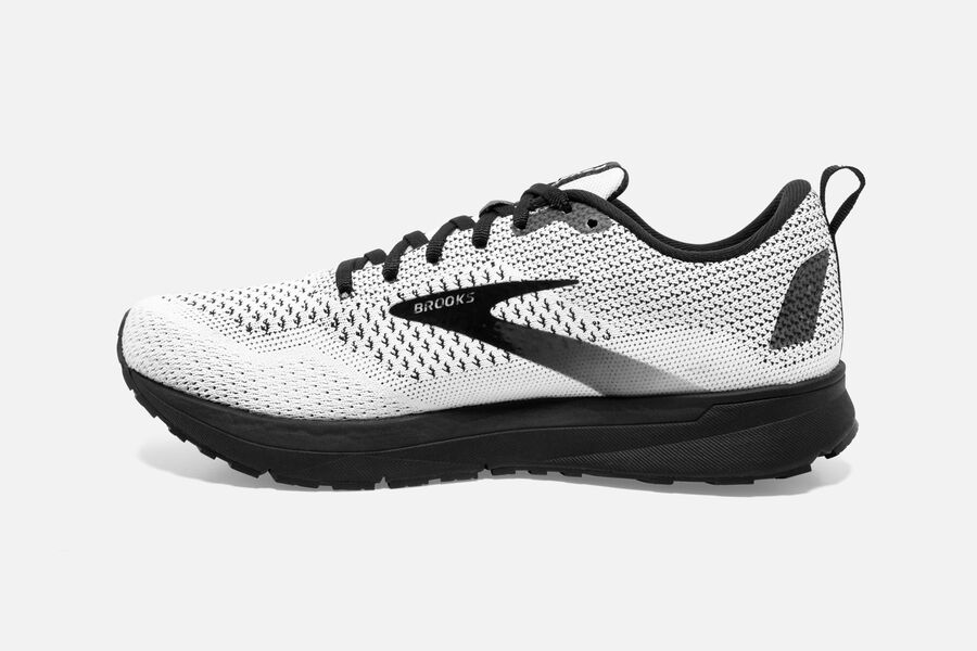 Brooks Israel Revel 4 Road Running Shoes Womens - White/Black - UEP-027914